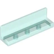 Panel 1 x 4 x 1 with Rounded Corners [Thin Wall] / Trans-Light Blue