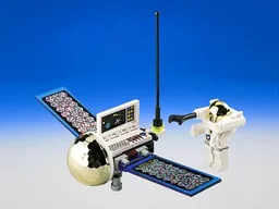 Satellite with Astronaut