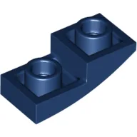 Brick Curved Inverted 2 x 1 / Dark Blue