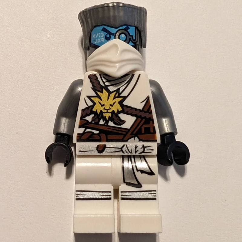 Lego Zane in Honor Robes with Hair (Day of the Departed)