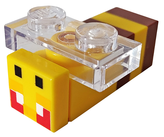 Lego Minecraft Bee, Angry - Brick Built