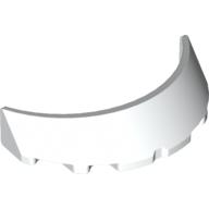 Lego Windscreen 3 x 6 x 1 Curved with 2 Circular Stud Holders in Bottom / White