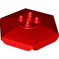 Duplo Umbrella / Parasol Top with Axle Hole [Plain] / Red