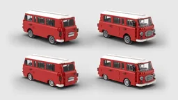 Barkas B1000 Bus / Van Red