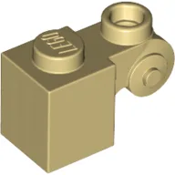 Brick Special 1 x 1 with Scroll with Open Stud / Tan