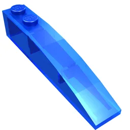 Brick Curved 6 x 1 / Trans-Dark Blue