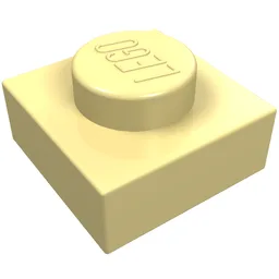 Plate 1 x 1 / Light Yellow