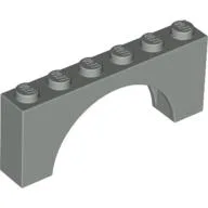 Brick Arch 1 x 6 x 2 - Thick Top with Reinforced Underside / Light Gray