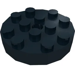 Turntable 4 x 4 Top, Locking / Black