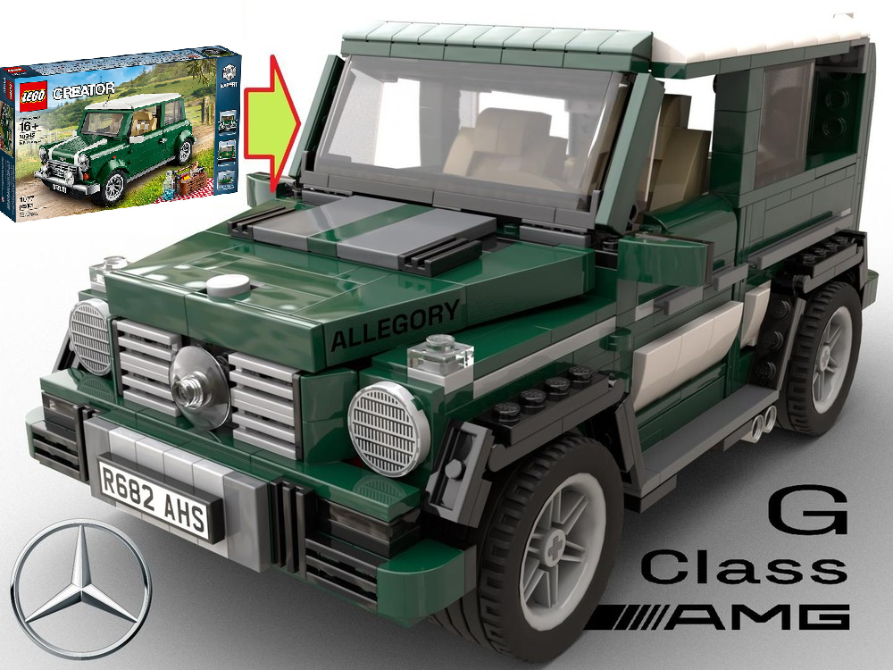 Lego Mercedes G wagon g63 - Alternate Build of Mini Cooper 10242-2