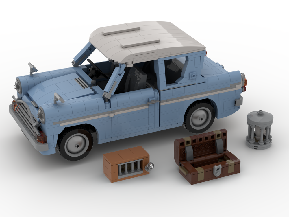 Lego UCS Style Flying* Ford Anglia 105E