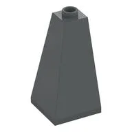 Brick Sloped 75° 2 x 2 x 3 Double Convex / Dark Bluish Gray