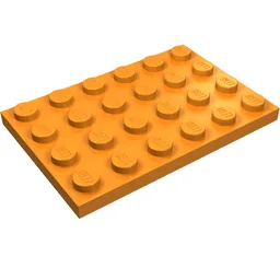 Plate 4 x 6 / Orange