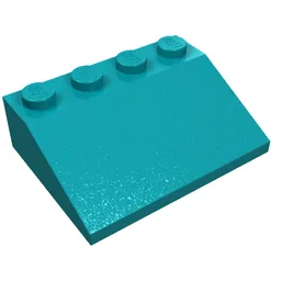 Brick Sloped 33° 3 x 4 / Dark Turquoise