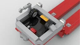 Lowboy container trailer