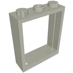 Window Frame 1 x 3 x 3 / Light Bluish Gray