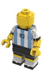 Up-scaled Minifigure - G.O.A.T Messi version