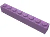 Brick 1 x 8 / Medium Lavender
