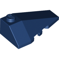Lego Brick Wedged, Sloped 4 x 2 Triple Right / Dark Blue
