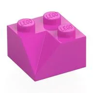 Brick Sloped 45° 2 x 2 Double Concave / Dark Pink