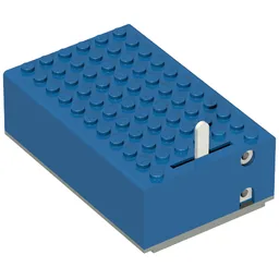 Battery Box, 4.5V 7 x 11 x 3 Type 1 [Complete Assembly] / Blue
