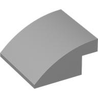 Lego Brick Curved 4 x 4 x 1 2 / 3 / Light Bluish Gray