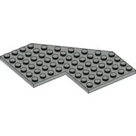 Wedge Plate 10 x 10 with 4x4 Cutout and Cut Corner / Light Gray