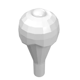 Food Ice Cream Cone with Ice Cream / White
