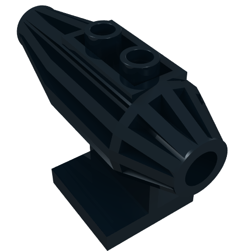 Lego Engine, Strakes, 2 Top Studs, 2 x 2 Bottom Tile / Black