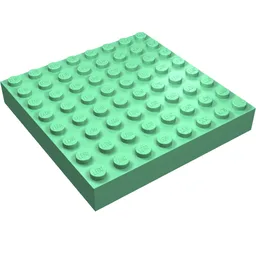 Brick 8 x 8 / Medium Green