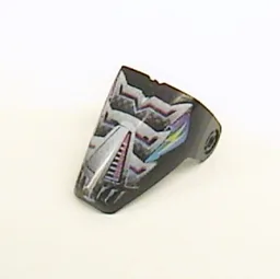 Large Figure Visor / Limb Cover, Armour with Spark Print / Black