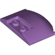 Brick Round 3 x 4 x 2/3 Triple Curved with 2 Sunk Studs / Medium Lavender