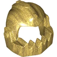 Helmet with Jagged Jaw / Pearl Gold