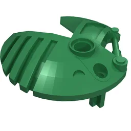 Large Figure Shield 5 x 5 with Wrench / Green