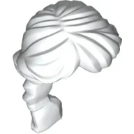 Hair Ponytail Long French Braided / White