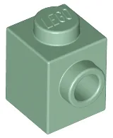 Brick Special 1 x 1 with Stud on 1 Side / Sand Green