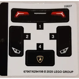 Sticker Sheet for Set 30342-1 / [No Color/Any Color]