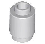 Brick Round 1 x 1 Open Stud / Light Bluish Gray