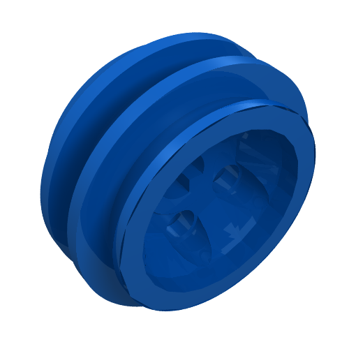 Lego Wheel Rim 24 x 14 VR with Center Axle Hole / Blue