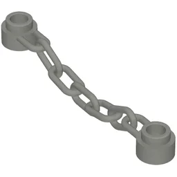 Chain 6L [5 Links] / Flat Silver