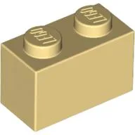 Brick 1 x 2 / Light Yellow