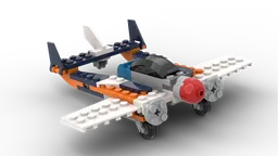 31099 Set Alternative Twin Boom Plane