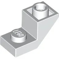 Brick Sloped Inverted 45° 2 x 1 with 2/3 Cutout / White