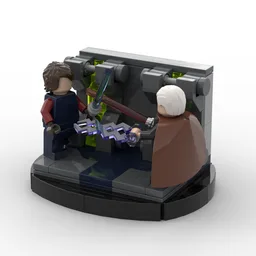 Count Dooku vs. Anakin Skywalker Diorama