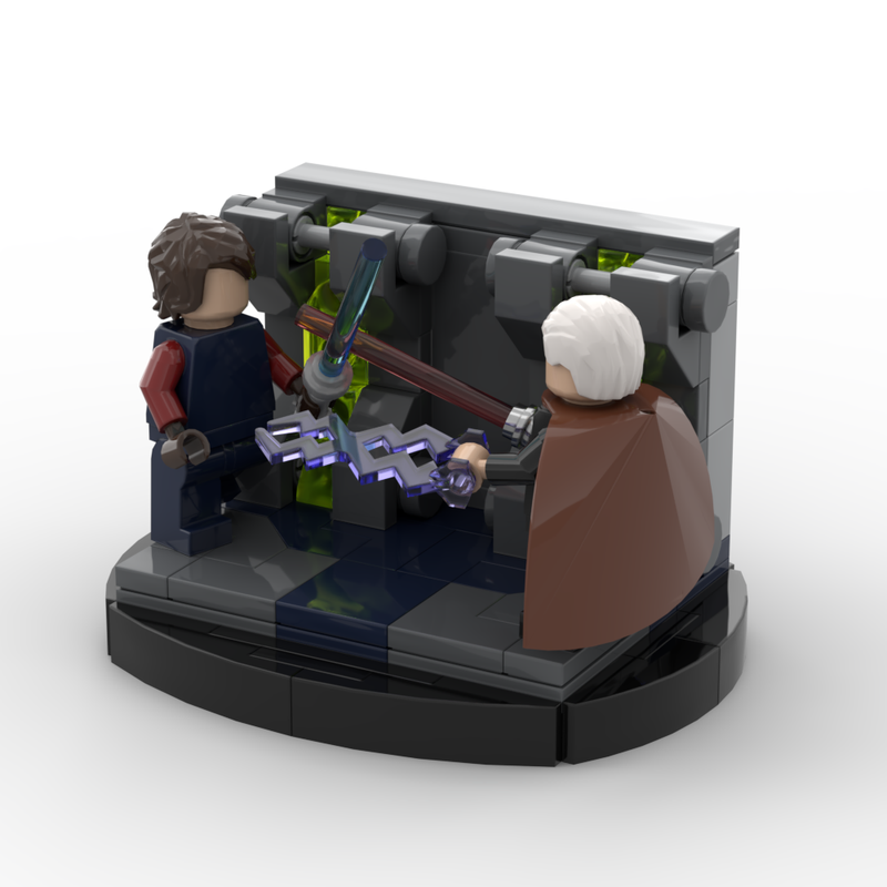 Lego Count Dooku vs. Anakin Skywalker Diorama