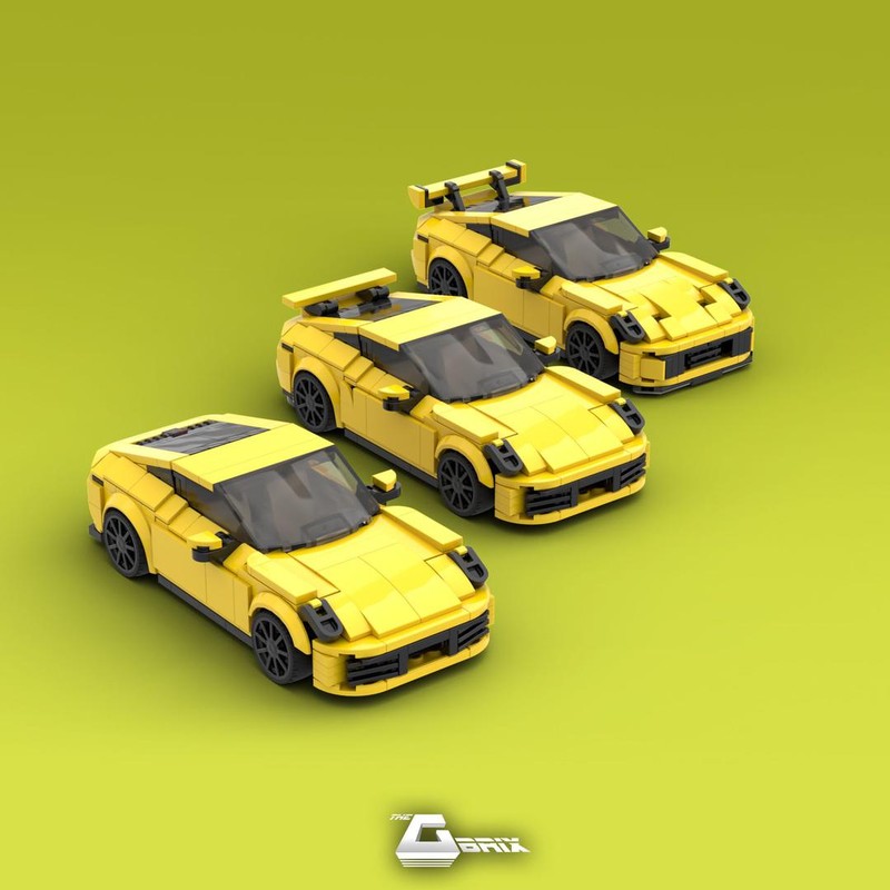 Lego Porsche 911 (992) - 3in1(Carrera, Turbo, GT3) - Yellow