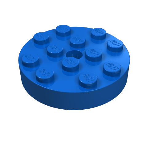 Lego Turntable 4 x 4 Top / Blue