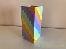 Pastel Rainbow Lego Vase