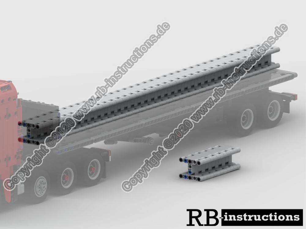Lego Steel beam for 42078 Mack Anthem Flatbed Trailer