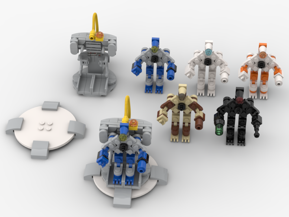 Lego B.E.E.P.B.O.O.P.s (Biomimetic Environmental & Engineering Programmable Bot: Occupational & Operational Personnel)
